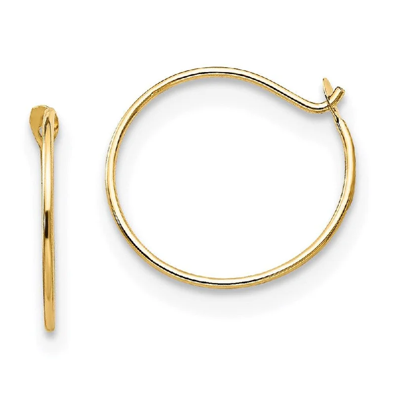 Women's limited edition earrings-Madi K Kid's 14k  Sm. Endless Hoop Earrings