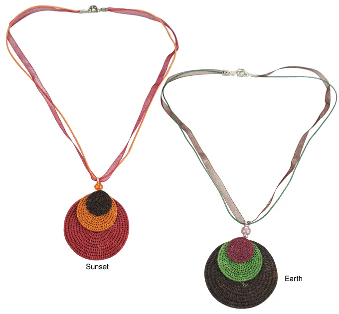 Women's holiday necklaces-Swaziland Eclipsing Disk Necklace