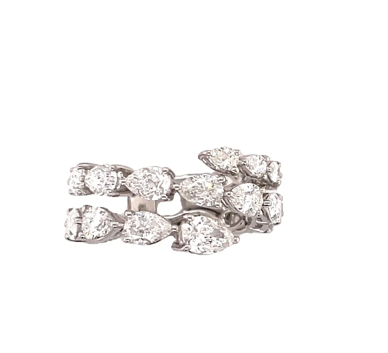 Women's stackable rings-Diamond Loop Ring