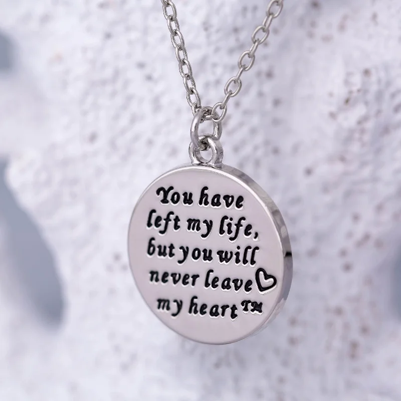 Women's ruby necklaces-You Will Never Leave My Heart™ Necklace