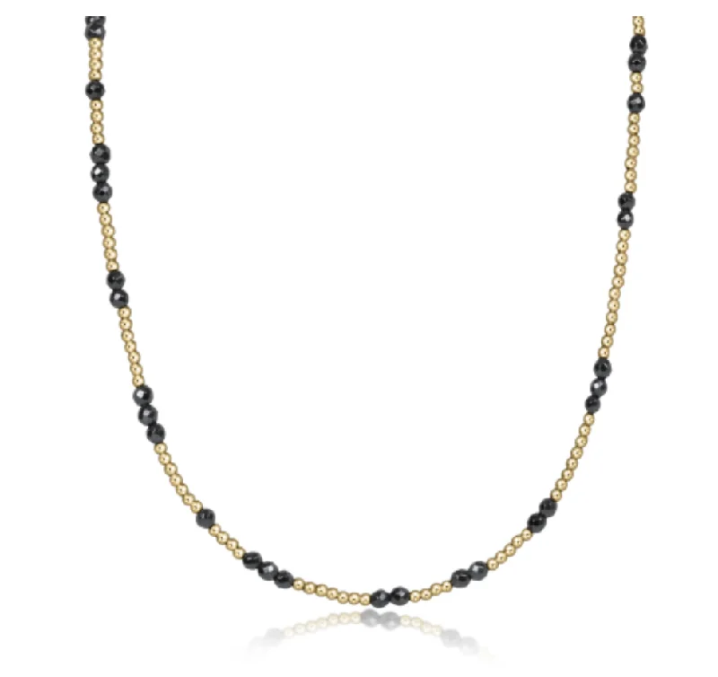 Women's beaded necklaces-Enewton - 15 inch Choker - Hope Unwritten Gemstone - Faceted Hematite