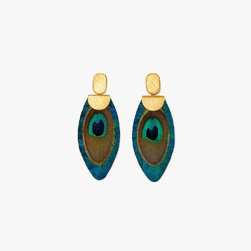 Women's art deco rings-Nikko Blue Drop Earring