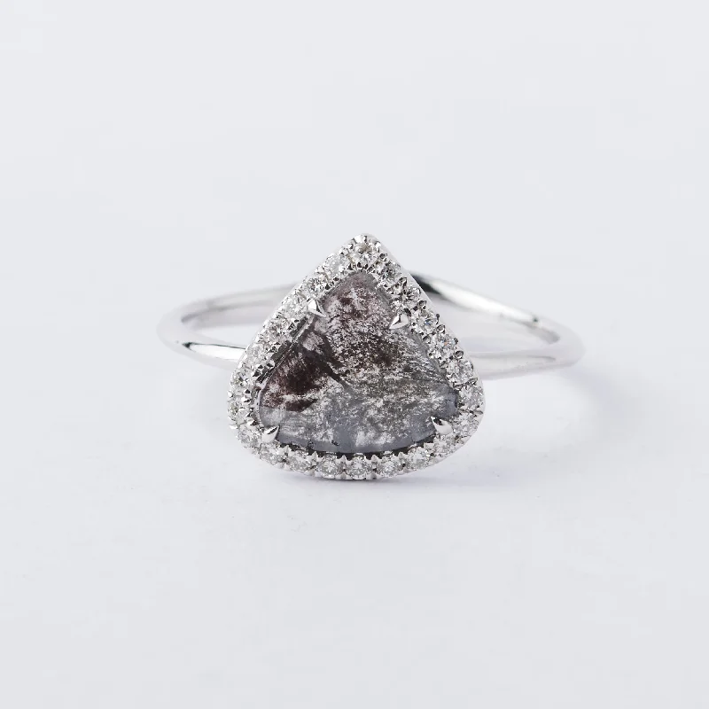 Women's elegant rings-Triangle Diamond Slice Ring