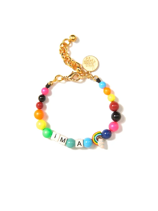 Women's eco-friendly bangles-I'M A RAINBOW PEARL BRACELET