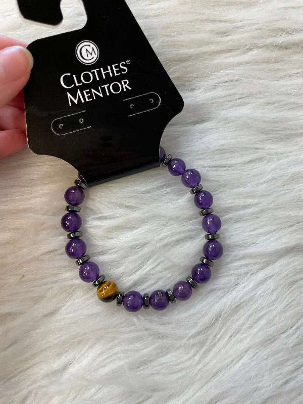 Women's pet memorial bangles-Bracelet Beaded By Clothes Mentor