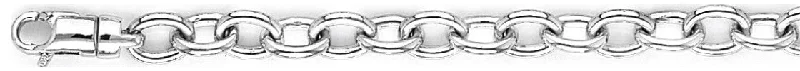 Women's stainless steel bangles-6.8mm Open Rolo Link Bracelet