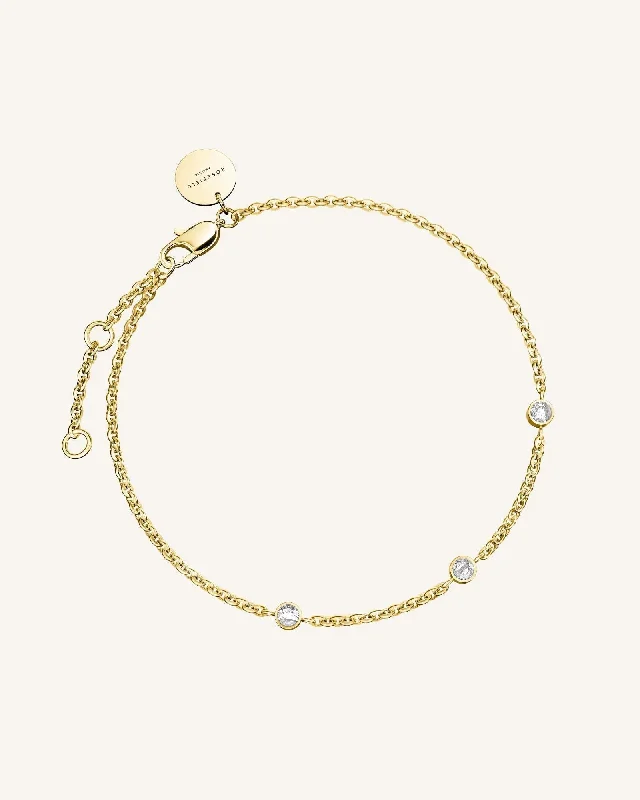 Women's star bangles-3 Birthstone Bracelet