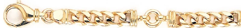 Women's gold bangles-7.8mm Eyelet Link Bracelet