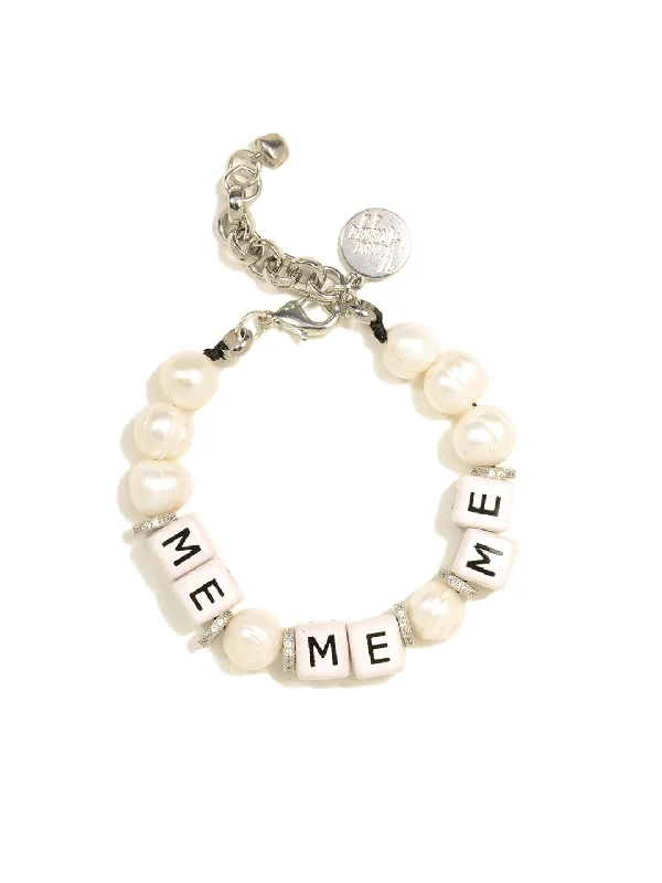 Women's vintage-inspired bangles-ME ME ME FRESHWATER PEARL BRACELET