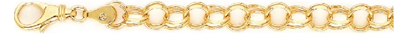 Women's sun bangles-6.9mm Light Charm Link Bracelet