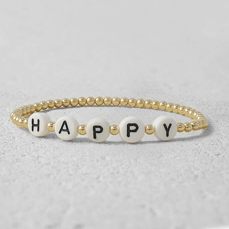 Women's charm bangles-Melanie HAPPY Bracelet