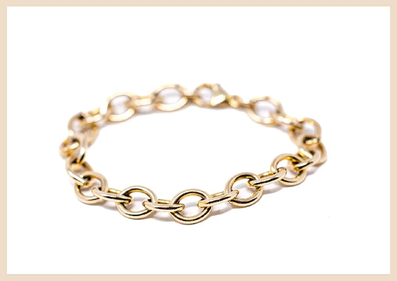 Women's luxury brand bangles-Golden Luxe Chain Bracelet