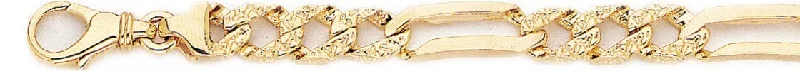 Luxury women's bangles-6.6mm Nugget Curb Link Bracelet