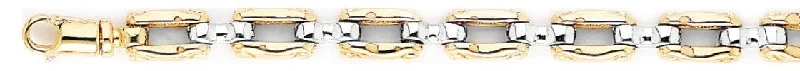 Women's minimalist bangles-6.9mm Flat Pin Link Bracelet