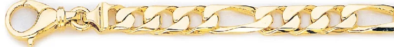 Women's gift bangles-7.2mm Square Figaro Link Bracelet