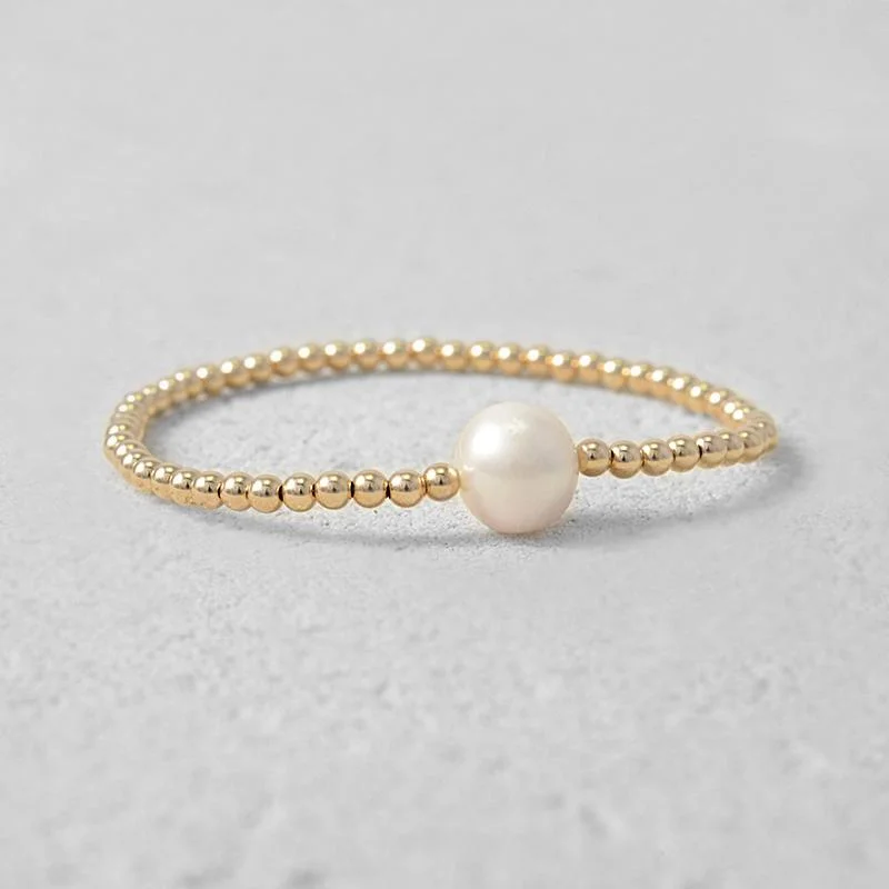 Women's DNA bangles-Pearl Pendant Bracelet