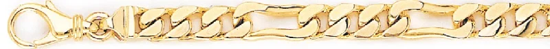 Women's bohemian bangles-6.7mm Elogated Figaro Link Bracelet