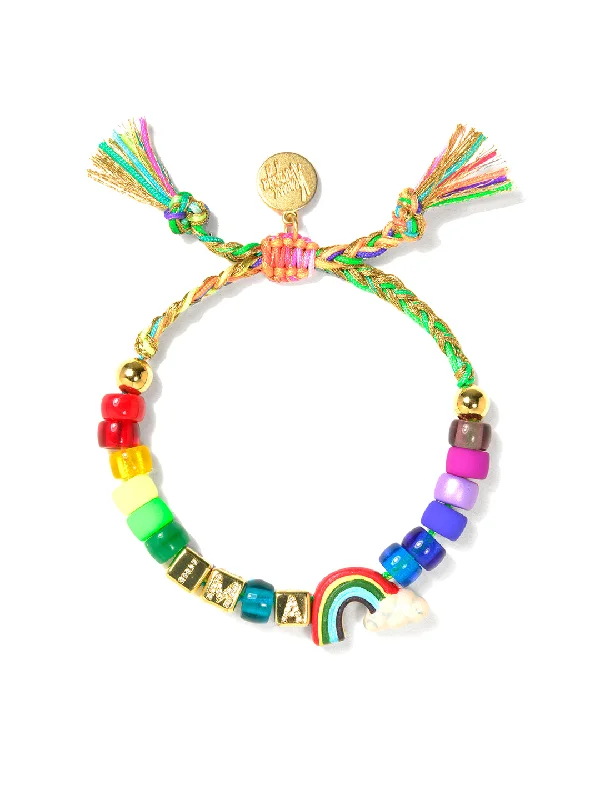 Women's jade bangles-FEELINGS BRACELET (I'M A RAINBOW)